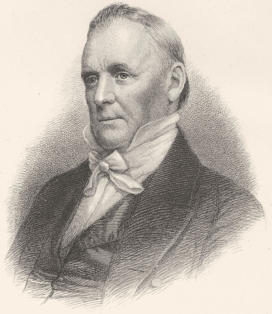 POLITICS. James Buchanan c1880 old antique vintage print picture